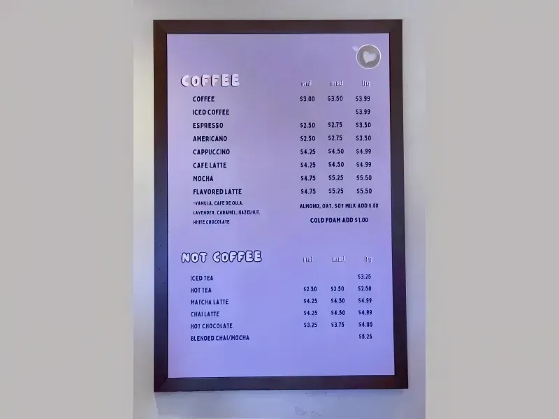 Menu Board Signs