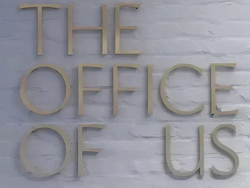 Brushed Brass Signs